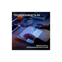 Клавіатура Logitech G512 X 98 Tactile Switch RGB USB UA White (920-014003) - мініатюра 6