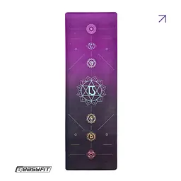 Килимок для йоги EasyFit Chakra Flow (замша-каучук) - мініатюра 2