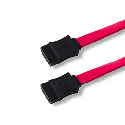 Кабель інтерфейсний TCOM Sata 0.45 м прямий без засувки червоний - мініатюра 4