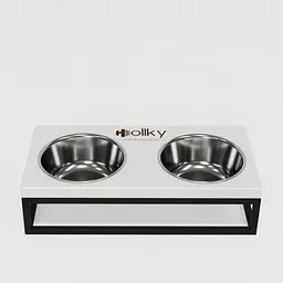 Hollky Base S — миски на підставці для маленьких собак та котів (2 × 0,45 л) - мініатюра 3