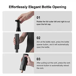 Штопор MiJia Electric Red Wine Bottle Opener (KGJ001T) [165190] - мініатюра 2