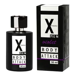 Чоловічі парфуми з феромонами Aurora X Phero Men Body Attack Violet 50 мл - мініатюра 3