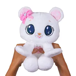М’яка іграшка Peekapets Ведмедик білий 30 см (907874) - мініатюра 3