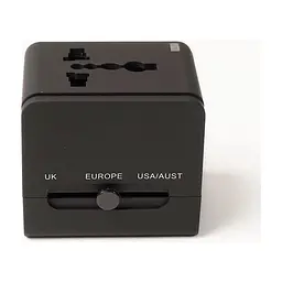 Зарядное устройство для PowerPlant Международный адаптер 220В + 2*USB max2.1A (DV00DV5067)