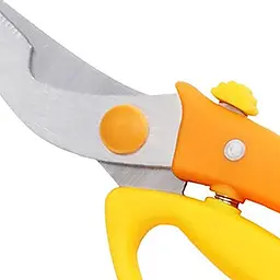 Кухонні ножиці секатор для птиці та риби з фіксатором 22.5 см, Kitchen Master Помаранчевий 85869 - мініатюра 9