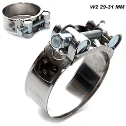Хомут силовий нержавіючий W2 29-31 мм APRO