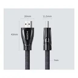 Кабель мультимедійний HDMI M to HDMI M 3.0m V2.1 Ugreen (80404) - мініатюра 4