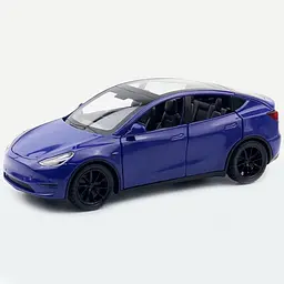 Колекційна металева модель електромобіля АвтоЕксперт Tesla Model Y з інерцією, світлом та звуком 1:32 - мініатюра 2