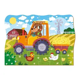 Дитячий пазл "Ведмедик-тракторист" DoDo Toys 300371, 30 елементів - мініатюра 5