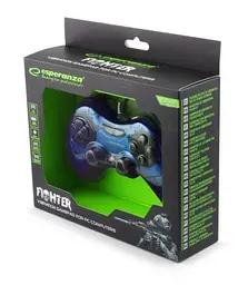 Геймпад GX400 "Fighter", Dark Blue, USB, вібрація Esperanza teh0028545 - мініатюра 4