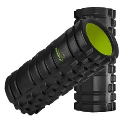 Масажний ролик (роллер) PowerPlay 4025 Massage Roller Чорно-зелений (33x15 см) (PP_4025_Black_Green) - мініатюра 2