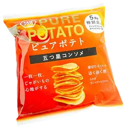 Чіпси Koikeya Pure Potato Chips Consommé, 52г - мініатюра 2