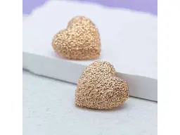 Сережки Xuping англійська застібка гвоздики Серця 58116 24x25мм позолота 18К - мініатюра 2