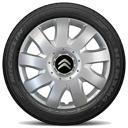 Ковпак колеса з емблемою Citroen SKS426 R16 сірий з логотипом на вибір 4 шт