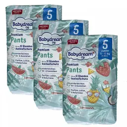 Дитячі підгузки-трусики Babydream Premium 5, (12-17 кг), 60 шт