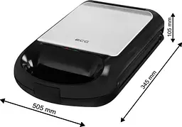 Сендвічниця — вафельниця — гриль 3 в 1 ECG S 4310 QUATTRE - мініатюра 9
