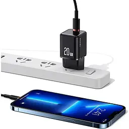 Мережевий зарядний пристрій Usams US-CC183 20W Black (CC183TC01) [139638] - мініатюра 5