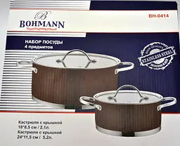 Набір каструль Bohmann BH 0414 - мініатюра 5