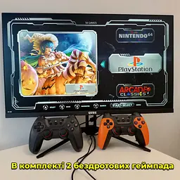 Ігрова приставка X2 Pro HDMI 40000 ігр. Ретро консоль. 2 геймпада. PSP, PlayStation, NES. Пам'ять 64 гб. - мініатюра 3