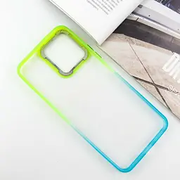 Чохол Epik TPU+PC Fresh sip series для Xiaomi Redmi 12 Бірюзовий / Лимонний - мініатюра 3