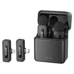 Мікрофон петличний бездротовий Boya BY-V3 Combo (Lightning, Type-C) Black