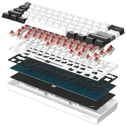 Клавіатура USB GamePro Genesis Infinity MK130BW Outemu Swithes White (MK130BW) UA - мініатюра 3