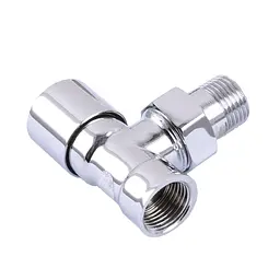 Кран вентильний кутовий з американкою Solomon 1/2″ хром 1844 під ключ - мініатюра 5