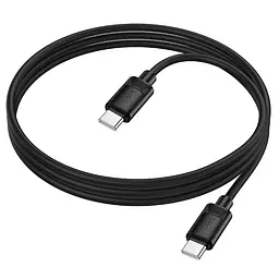 Дата кабель Hoco X122 Benefit Type-C to Type-C 60W 1 м Black - мініатюра 4