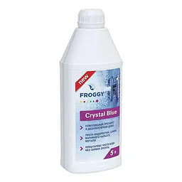Комплексний засіб для очищення та догляду за водою в басейні Froggy Crystal Blue, 5 л