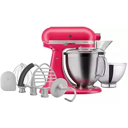 Планетарний міксер KitchenAid Artisan 4.7 л гібіскус (5KSM195PSEHI) - мініатюра 4