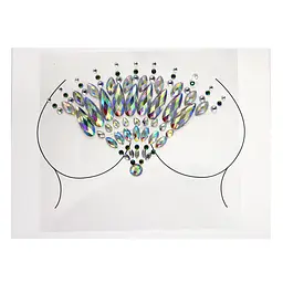 Наклейки кристали для грудей Crystals 4 8497 11.5х7.5 см - мініатюра 2