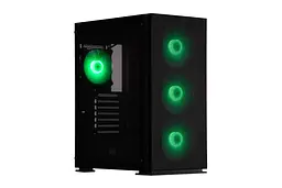 2E Gaming Корпус Virtus Neo G3301N без БЖ 2xUSB3.0, 1xUSB2.0, 3x140мм ARGB, 1x120мм ARGB, VGA 340мм, LCS ready, контролер з пультом, TG Side Panel, ATX, чорний - мініатюра 3