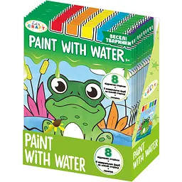 Розмальовка Let's Craft Paint with water "Тварини" з палітрою та пензликом