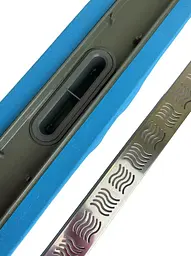 Душовий канал з горизонтальним фланцем Maxiflow Standart Line 60 см грати Хвиля 4022.TY050K.060.1 - мініатюра 5