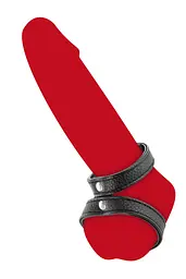 Подвійне ерекційне кільце з обхватом для мошонки Fetish Tentation Double Сockring Fetish Tentation SO4664 91473 - мініатюра 3