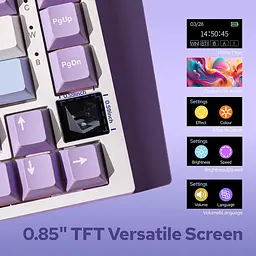 Ігрова механічна бездротова клавіатура AJAZZ AK820 Pro, Gift Switch, RGB, Hot-Swap, Rapid Trigger, Білий - мініатюра 4