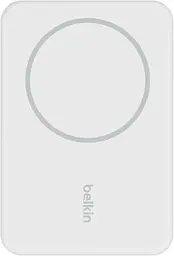 Зовнішній акумулятор (павербанк) Belkin Magnetic Wireless 5000mAh Білий (BPD004BTWT)