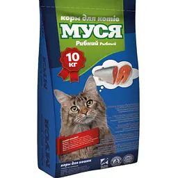 Сухий корм для котів Муся з рибою 10 кг 803706