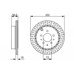 Гальмівний диск Bosch 0 986 479 757 - мініатюра 3