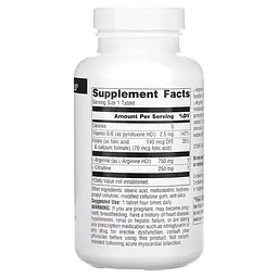 Амінокислота Source Naturals L-Arginine L-Citrulline Complex, 120 таблеток - мініатюра 2