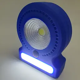 Ліхтар кемпінговий 3 режими COB, 8SMD(white), 5SMD(red) магніт та гак для підвіски 3хАА лампа 11см UKC 037-A синій - мініатюра 6