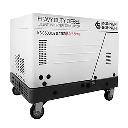 Генератор Konner&Sohnen KS 6500iDE S ATSR інверторний дизельний 6/6.5 кВт
