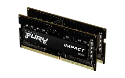Оперативна пам'ять Kingston Fury 32GB (2x16GB) SODIMM DDR4 3200MHz Impact Black (KF432S20IBK2/32)