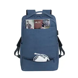 Рюкзак для ноутбука RivaCase 17.3" 8365 Blue (8365Blue) - мініатюра 2