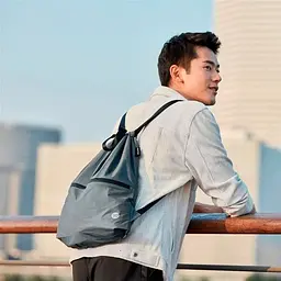 Рюкзак 90FUN NINETYGO Lightweight Urban Drawstring Backpack Dark Grey [83217] - мініатюра 3