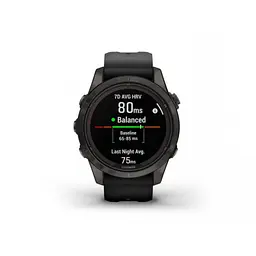Смарт-годинник Garmin Fenix 7S Sapphire Solar Carbon G. DLC Tit. with Black Band (010-02776-10/11) - мініатюра 3