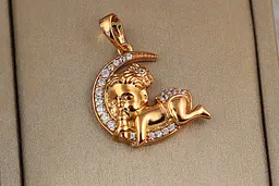 Кулон Xuping Jewelry маля на місяці 1.9 см золотистий