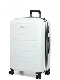 Валіза дорожня Великий (L) Поліпропілен Snowball 61303 Cologne 92,5 л 75х49x28 см Білий
