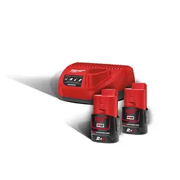 Енергокомплект Li-Ion MILWAUKEE, M12 NRG-202 (ЗУ С12 С, 2х2Аг B2) - мініатюра 3