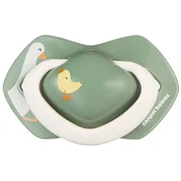 Пустушка Canpol babies Light touch Гуси силіконова симетрична 18 міс+ міс. 2 шт. зелена з білим (22/669) - мініатюра 2